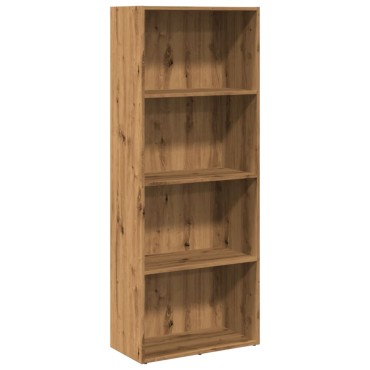 vidaXL Βιβλιοθήκη Αρτισιανή Δρυς 60x30x152cm από Επεξεργασμένο Ξύλο 1 τεμ.