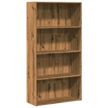 vidaXL Βιβλιοθήκη Αρτισιανή Δρυς 80x30x152cm από Επεξεργασμένο Ξύλο 1 τεμ.