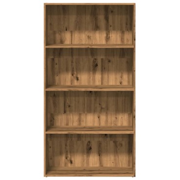 vidaXL Βιβλιοθήκη Αρτισιανή Δρυς 80x30x152cm από Επεξεργασμένο Ξύλο 1 τεμ.