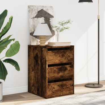 vidaXL Συρταριέρα Καπνιστή Δρυς 40x41x58cm από Επεξεργ. Ξύλο 1 τεμ.