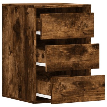 vidaXL Συρταριέρα Καπνιστή Δρυς 40x41x58cm από Επεξεργ. Ξύλο 1 τεμ.