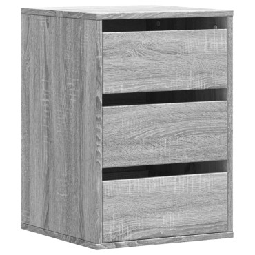 vidaXL Συρταριέρα Γκρι Sonoma 40x41x58cm από Επεξεργ. Ξύλο 1 τεμ.