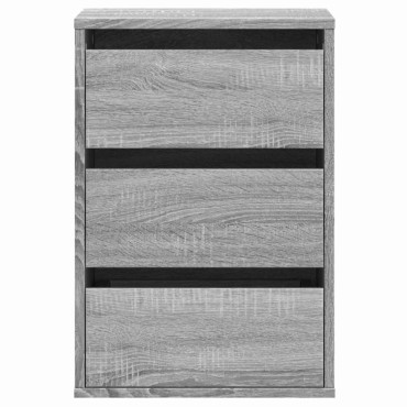 vidaXL Συρταριέρα Γκρι Sonoma 40x41x58cm από Επεξεργ. Ξύλο 1 τεμ.