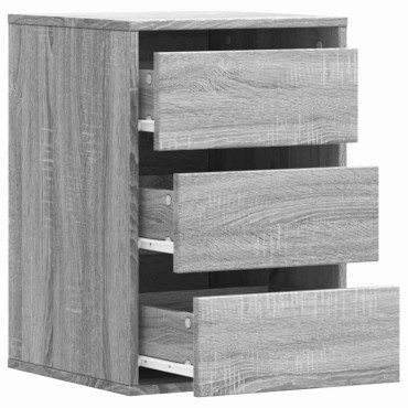 vidaXL Συρταριέρα Γκρι Sonoma 40x41x58cm από Επεξεργ. Ξύλο 1 τεμ.