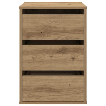 vidaXL Συρταριέρα Γωνιακή Αρτισιανή Δρυς 40x41x58cm Επεξεργ. Ξύλο 1 τεμ.