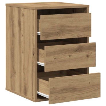 vidaXL Συρταριέρα Γωνιακή Αρτισιανή Δρυς 40x41x58cm Επεξεργ. Ξύλο 1 τεμ.