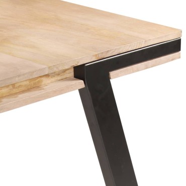 vidaXL Τραπεζαρία 180x90x76cm από Μασίφ Ξύλο Μάνγκο 1 τεμ.