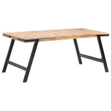 vidaXL Τραπεζαρία 180x90x76cm από Μασίφ Ξύλο Μάνγκο 1 τεμ.