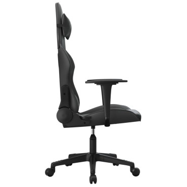 vidaXL Καρέκλα Gaming Μαύρη από Συνθετικό Δέρμα 67x58x(118-128)cm 1 τεμ.