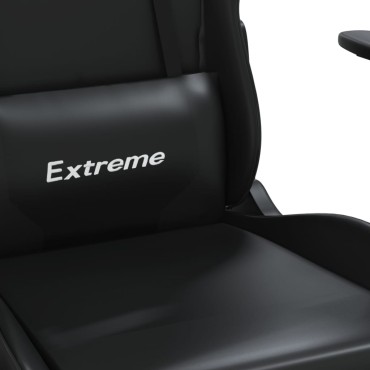 vidaXL Καρέκλα Gaming Μαύρη από Συνθετικό Δέρμα 67x58x(118-128)cm 1 τεμ.