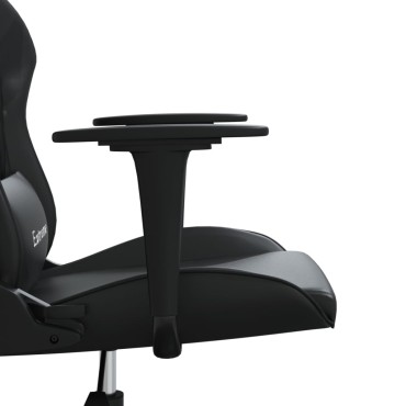 vidaXL Καρέκλα Gaming Μαύρη από Συνθετικό Δέρμα 67x58x(118-128)cm 1 τεμ.