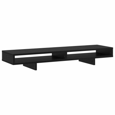 vidaXL Βάση Μόνιτορ Μαύρο 100 x 27 x 15 cm Επεξεργασμένο Ξύλο
