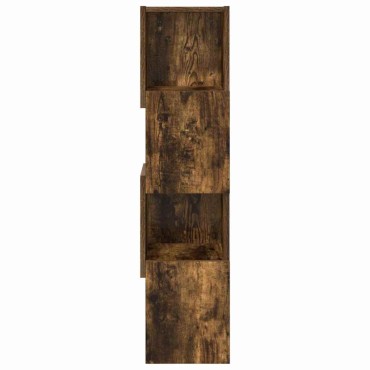 vidaXL Γωνιακό Ντουλάπι 25,5x25x102cm Επεξεργασμένο Ξύλο Καπνιστό Δρύς