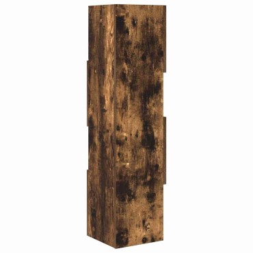 vidaXL Γωνιακό Ντουλάπι 25,5x25x102cm Επεξεργασμένο Ξύλο Καπνιστό Δρύς