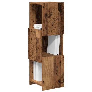 vidaXL Γωνιακό Ντουλάπι 25,5x25x80cm Επεξεργασμένο Ξύλο Παλιό ξύλο
