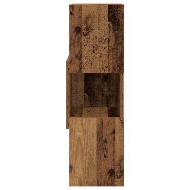 vidaXL Γωνιακό Ντουλάπι 25,5x25x80cm Επεξεργασμένο Ξύλο Παλιό ξύλο