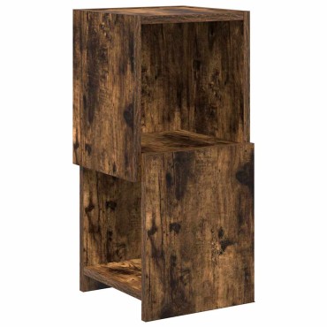 vidaXL Γωνιακό Ντουλάπι 25,5x25x55cm Επεξεργασμένο Ξύλο Καπνιστό Δρύς