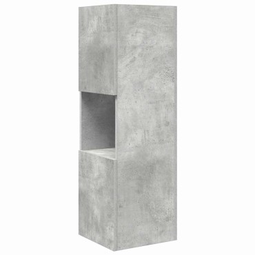 vidaXL Γωνιακό Ντουλάπι 30,5x30x95cm Επεξεργασμένο Ξύλο Σκυρόδεμα Γκρι