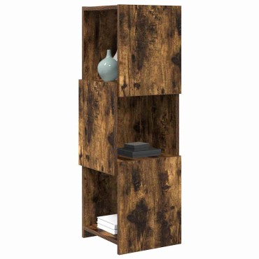 vidaXL Γωνιακό Ντουλάπι 30,5x30x95cm Επεξεργασμένο Ξύλο Καπνιστό Δρύς