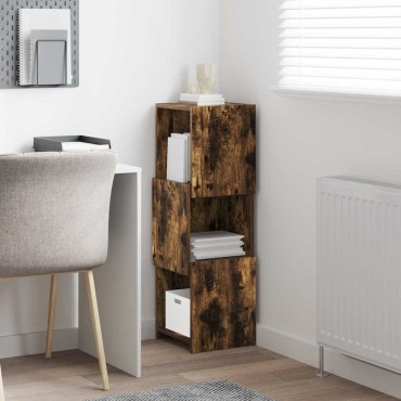 vidaXL Γωνιακό Ντουλάπι 30,5x30x95cm Επεξεργασμένο Ξύλο Καπνιστό Δρύς