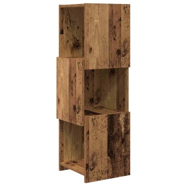 vidaXL Γωνιακό Ντουλάπι 30,5x30x95cm Επεξεργασμένο Ξύλο Παλιό ξύλο