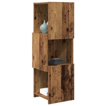 vidaXL Γωνιακό Ντουλάπι 30,5x30x95cm Επεξεργασμένο Ξύλο Παλιό ξύλο