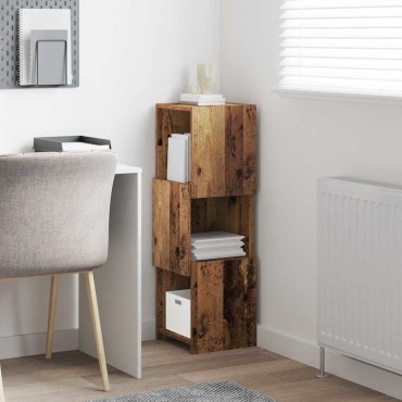vidaXL Γωνιακό Ντουλάπι 30,5x30x95cm Επεξεργασμένο Ξύλο Παλιό ξύλο