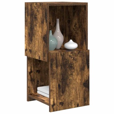 vidaXL Γωνιακό Ντουλάπι 30,5x30x65cm Επεξεργασμένο Ξύλο Καπνιστό Δρύς
