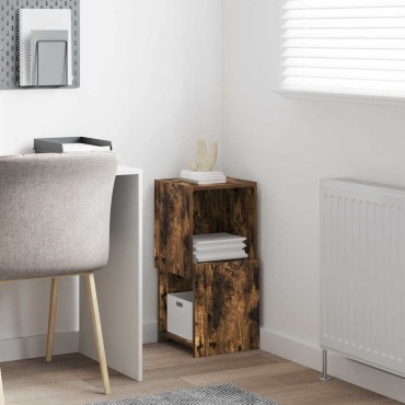 vidaXL Γωνιακό Ντουλάπι 30,5x30x65cm Επεξεργασμένο Ξύλο Καπνιστό Δρύς