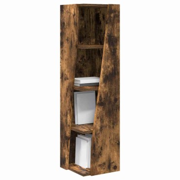 vidaXL Γωνιακό Ντουλάπι 27,5x27x102cm Επεξεργασμένο Ξύλο Καπνιστό Δρύς