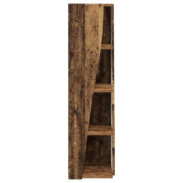 vidaXL Γωνιακό Ντουλάπι 27,5x27x102cm Επεξεργασμένο Ξύλο Καπνιστό Δρύς