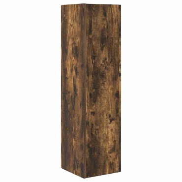 vidaXL Γωνιακό Ντουλάπι 27,5x27x102cm Επεξεργασμένο Ξύλο Καπνιστό Δρύς