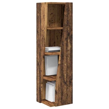 vidaXL Γωνιακό Ντουλάπι 27,5x27x102cm Επεξεργασμένο Ξύλο Παλιό ξύλο