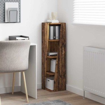 vidaXL Γωνιακό Ντουλάπι 27,5x27x102cm Επεξεργασμένο Ξύλο Παλιό ξύλο