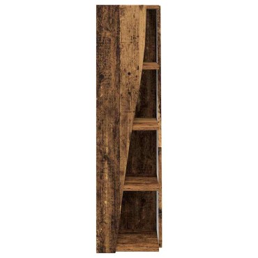vidaXL Γωνιακό Ντουλάπι 27,5x27x102cm Επεξεργασμένο Ξύλο Παλιό ξύλο