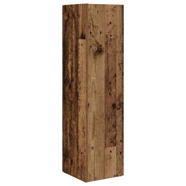 vidaXL Γωνιακό Ντουλάπι 27,5x27x102cm Επεξεργασμένο Ξύλο Παλιό ξύλο