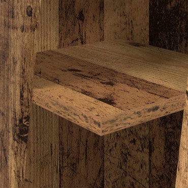 vidaXL Γωνιακό Ντουλάπι 27,5x27x102cm Επεξεργασμένο Ξύλο Παλιό ξύλο