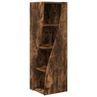 vidaXL Γωνιακό Ντουλάπι 32x32x102cm Επεξεργασμένο Ξύλο Καπνιστό Δρύς