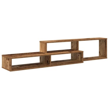 vidaXL ΡάφιΤηλεόρασηςΤοίχου 150x25x28,5cm Επεξεργασμένο Ξύλο