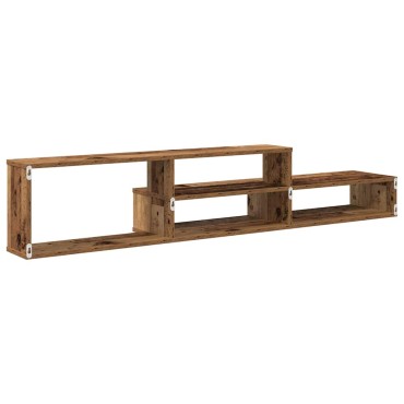 vidaXL ΡάφιΤηλεόρασηςΤοίχου 150x25x28,5cm Επεξεργασμένο Ξύλο