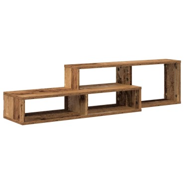 vidaXL ΡάφιΤηλεόρασηςΤοίχου 120x25x28,5cm Επεξεργασμένο Ξύλο