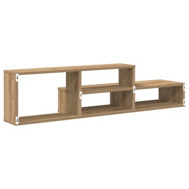 vidaXL ΡάφιΤηλεόρασηςΤοίχου 120x25x28,5cm Επεξεργασμένο Ξύλο