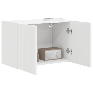 vidaXL Ντουλάπι Τηλεόρασης Τοίχου 59,5x31x40cm Λευκό
