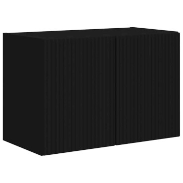 vidaXL Ντουλάπι Τηλεόρασης Τοίχου 59,5x31x40cm Μαύρο