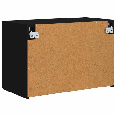 vidaXL Ντουλάπι Τηλεόρασης Τοίχου 59,5x31x40cm Μαύρο