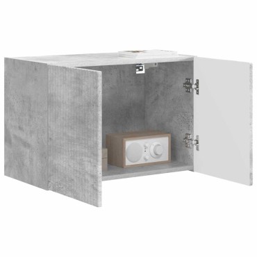 vidaXL Ντουλάπι Τηλεόρασης Τοίχου 59,5x31x40cm Σκυρόδεμα Γκρι