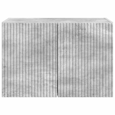 vidaXL Ντουλάπι Τηλεόρασης Τοίχου 59,5x31x40cm Σκυρόδεμα Γκρι