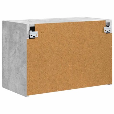 vidaXL Ντουλάπι Τηλεόρασης Τοίχου 59,5x31x40cm Σκυρόδεμα Γκρι