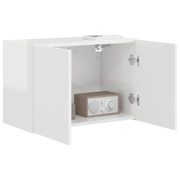vidaXL Ντουλάπι Τηλεόρασης Τοίχου 59,5x31x40cm Επεξεργασμένο Ξύλο
