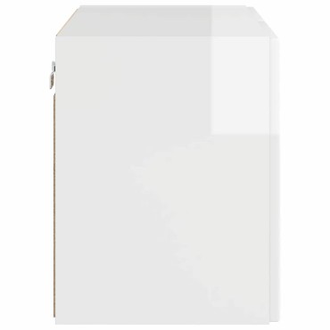 vidaXL Ντουλάπι Τηλεόρασης Τοίχου 59,5x31x40cm Επεξεργασμένο Ξύλο